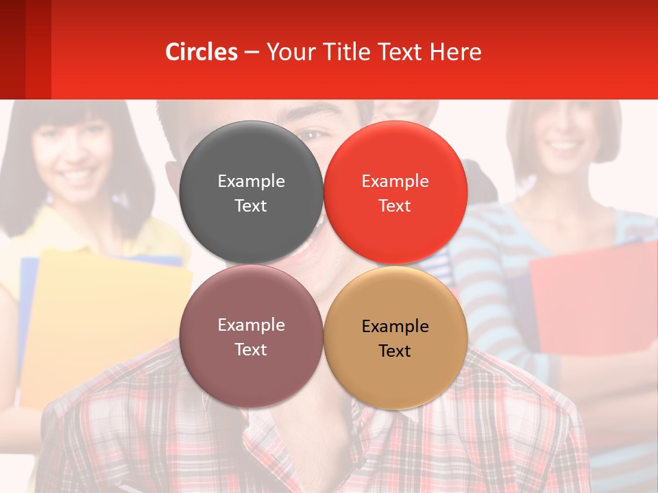 A Group Of People Holding Folders In Front Of A White Background PowerPoint Template