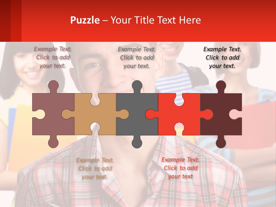 A Group Of People Holding Folders In Front Of A White Background PowerPoint Template