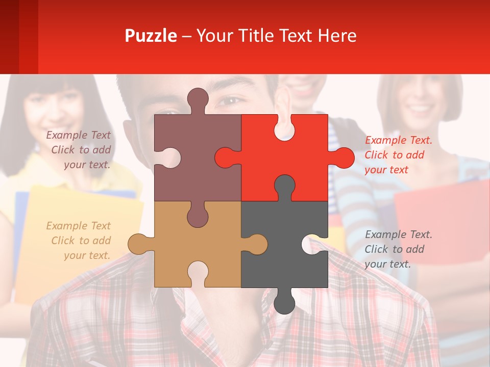 A Group Of People Holding Folders In Front Of A White Background PowerPoint Template