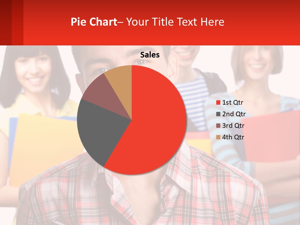 A Group Of People Holding Folders In Front Of A White Background PowerPoint Template