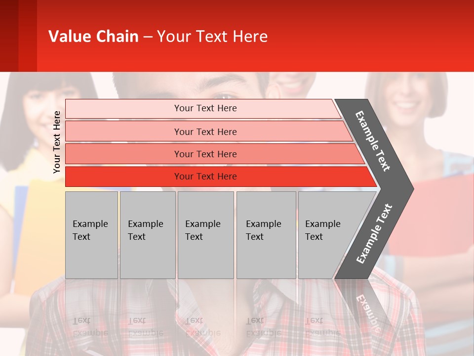 A Group Of People Holding Folders In Front Of A White Background PowerPoint Template
