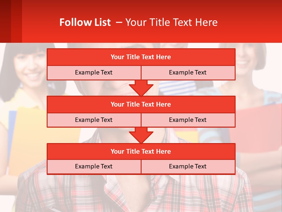 A Group Of People Holding Folders In Front Of A White Background PowerPoint Template