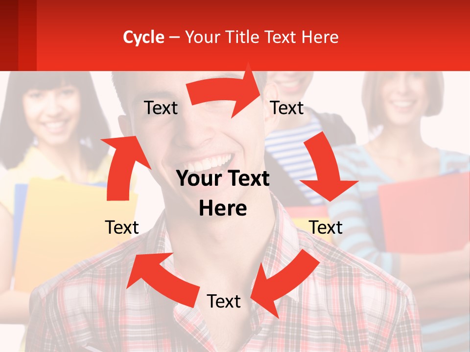 A Group Of People Holding Folders In Front Of A White Background PowerPoint Template