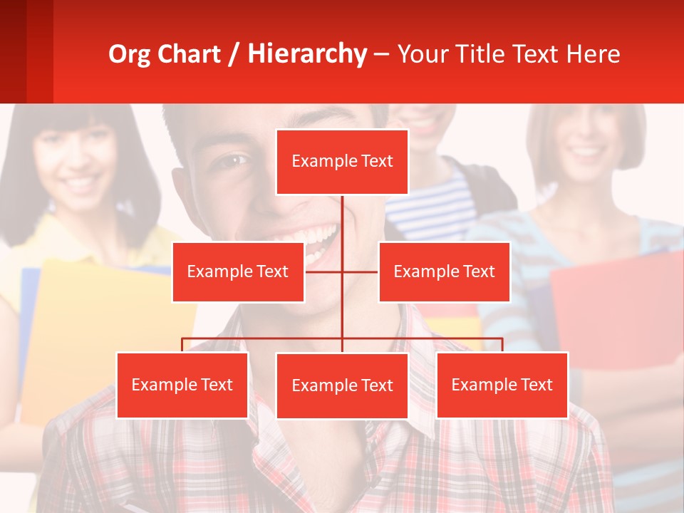 A Group Of People Holding Folders In Front Of A White Background PowerPoint Template