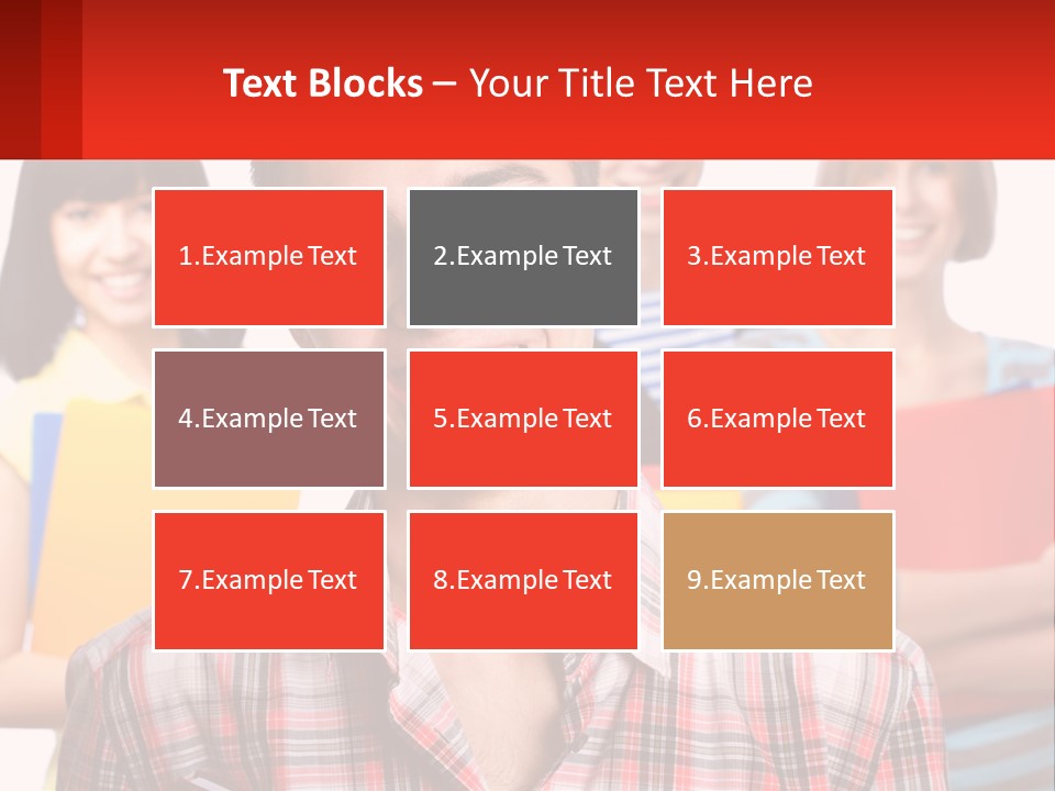 A Group Of People Holding Folders In Front Of A White Background PowerPoint Template