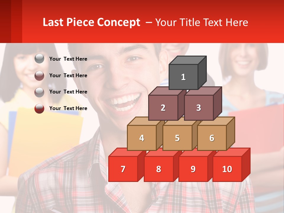 A Group Of People Holding Folders In Front Of A White Background PowerPoint Template