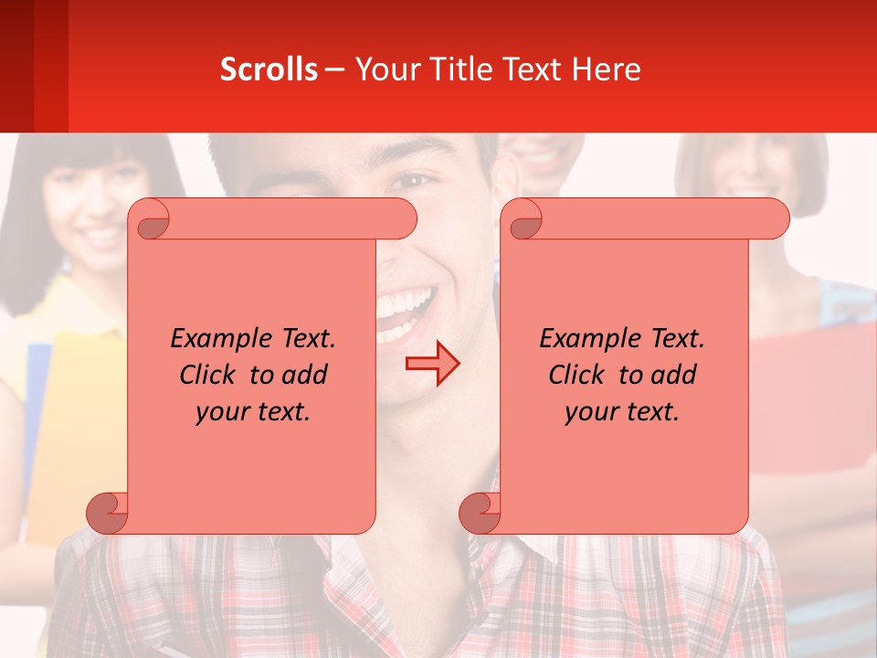 A Group Of People Holding Folders In Front Of A White Background PowerPoint Template