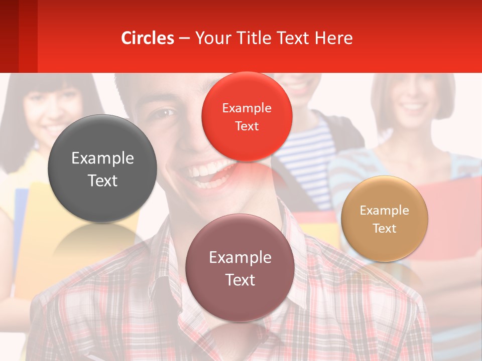 A Group Of People Holding Folders In Front Of A White Background PowerPoint Template