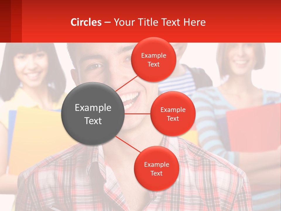 A Group Of People Holding Folders In Front Of A White Background PowerPoint Template