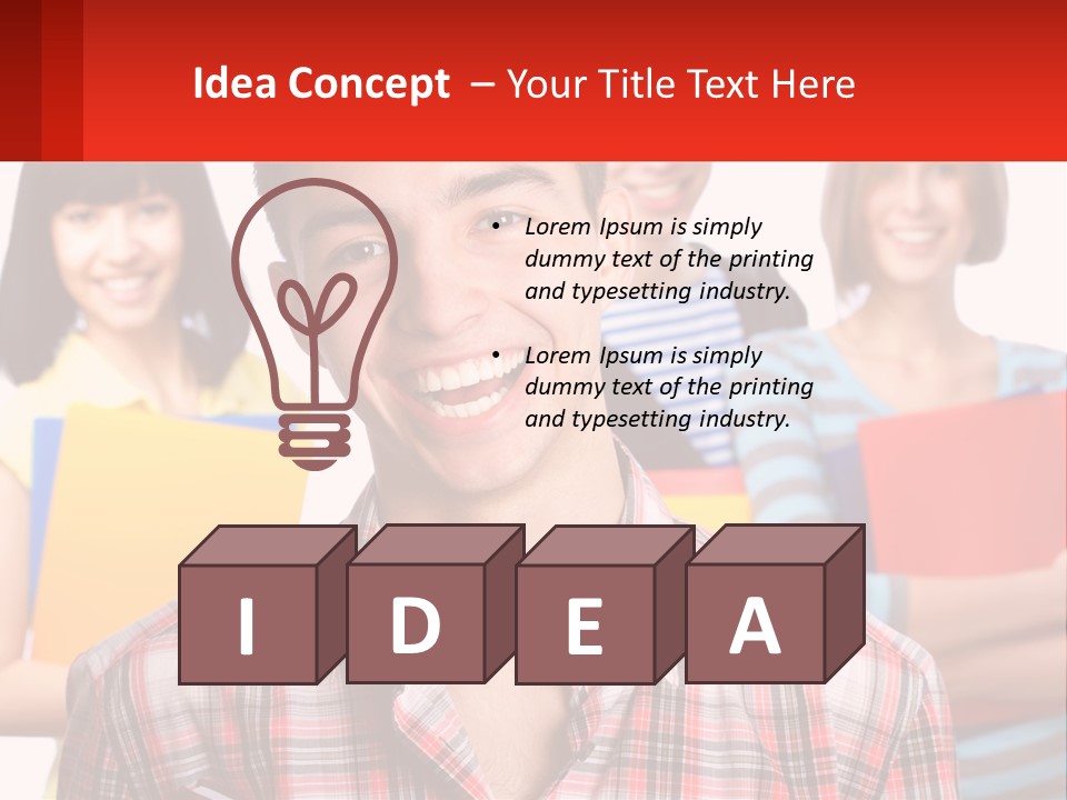 A Group Of People Holding Folders In Front Of A White Background PowerPoint Template