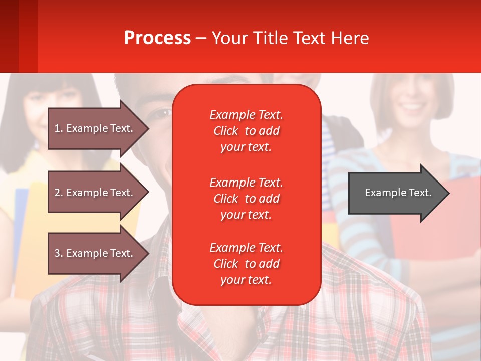 A Group Of People Holding Folders In Front Of A White Background PowerPoint Template