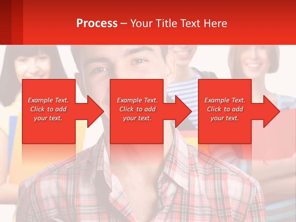 A Group Of People Holding Folders In Front Of A White Background PowerPoint Template