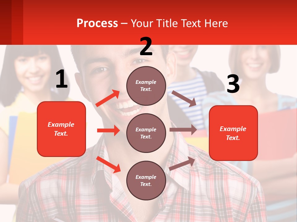 A Group Of People Holding Folders In Front Of A White Background PowerPoint Template