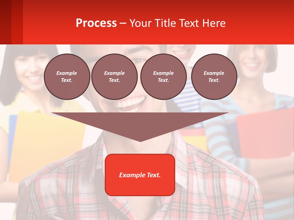 A Group Of People Holding Folders In Front Of A White Background PowerPoint Template