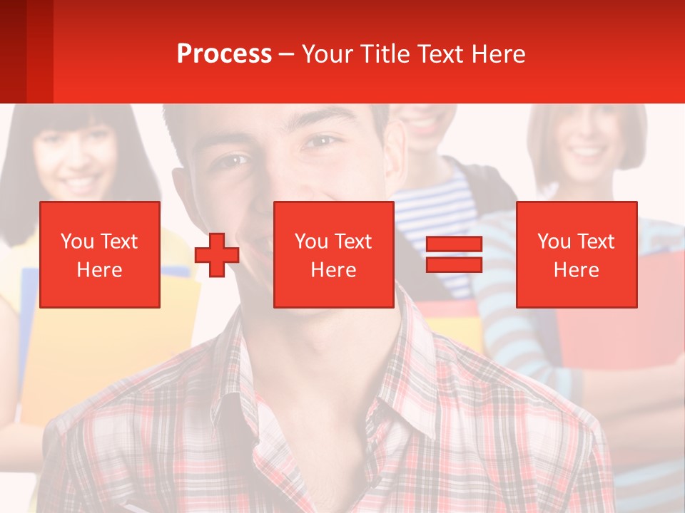 A Group Of People Holding Folders In Front Of A White Background PowerPoint Template