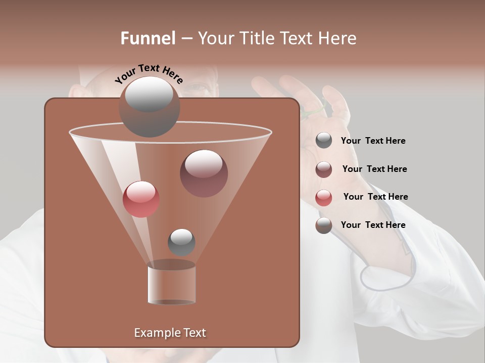 A Man In A Chef's Uniform Holding A Chili PowerPoint Template