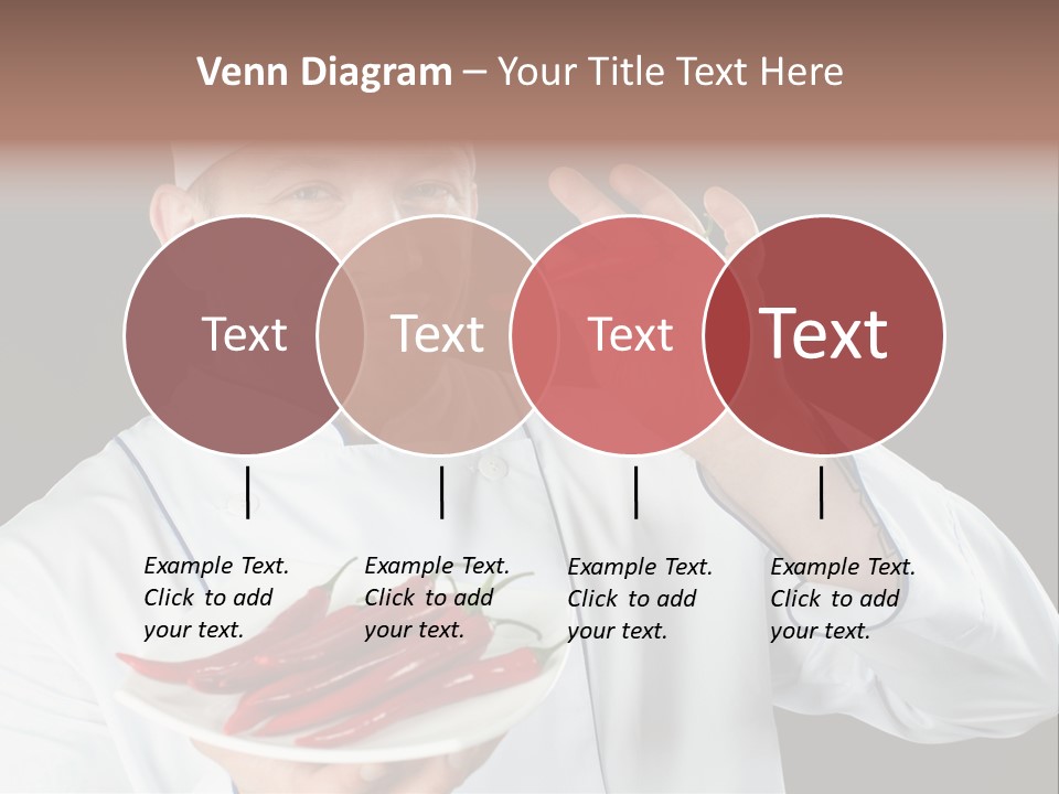 A Man In A Chef's Uniform Holding A Chili PowerPoint Template
