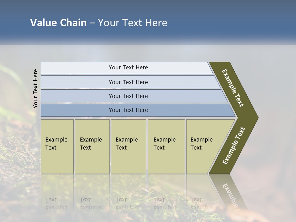 A Mouse Sitting On Top Of A Moss Covered Ground PowerPoint Template