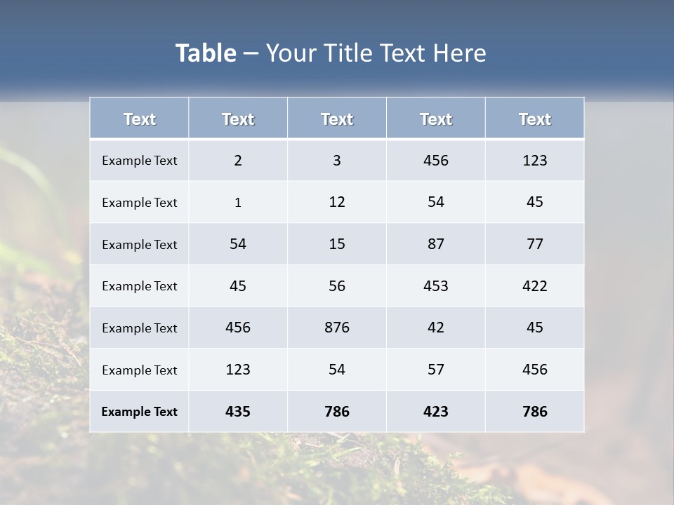 A Mouse Sitting On Top Of A Moss Covered Ground PowerPoint Template
