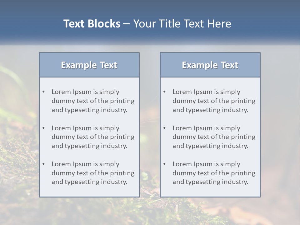 A Mouse Sitting On Top Of A Moss Covered Ground PowerPoint Template