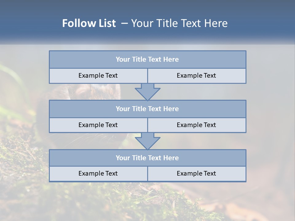 A Mouse Sitting On Top Of A Moss Covered Ground PowerPoint Template