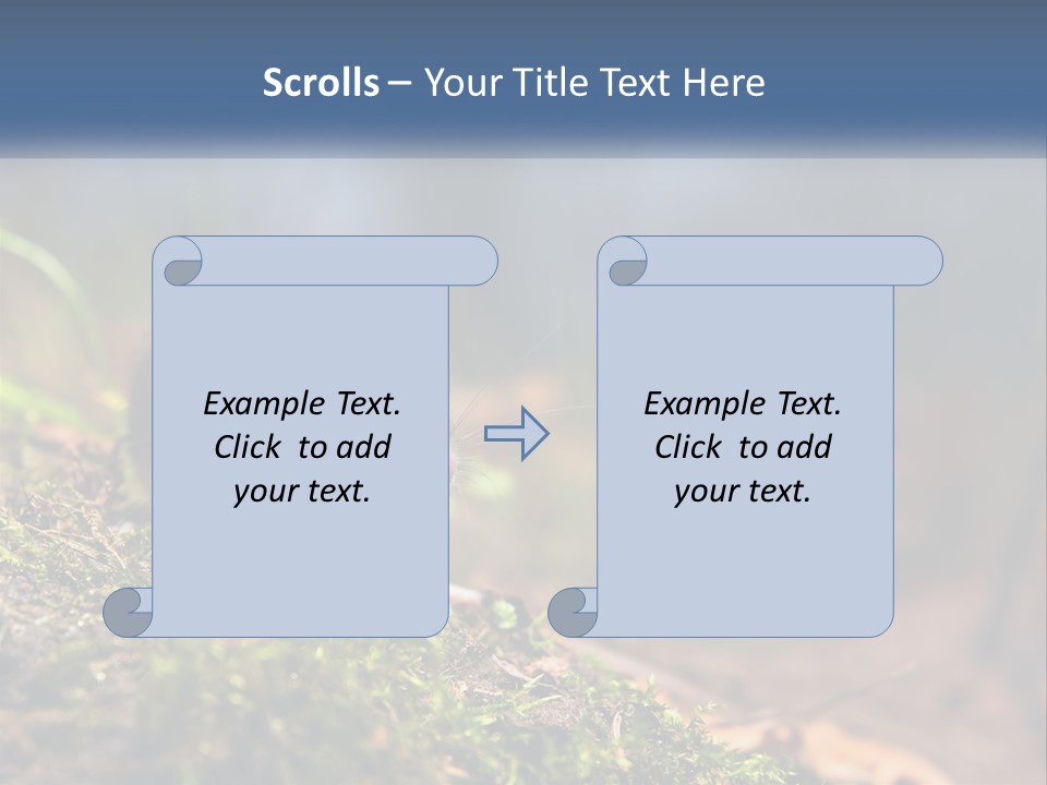 A Mouse Sitting On Top Of A Moss Covered Ground PowerPoint Template