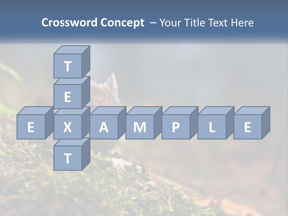 A Mouse Sitting On Top Of A Moss Covered Ground PowerPoint Template