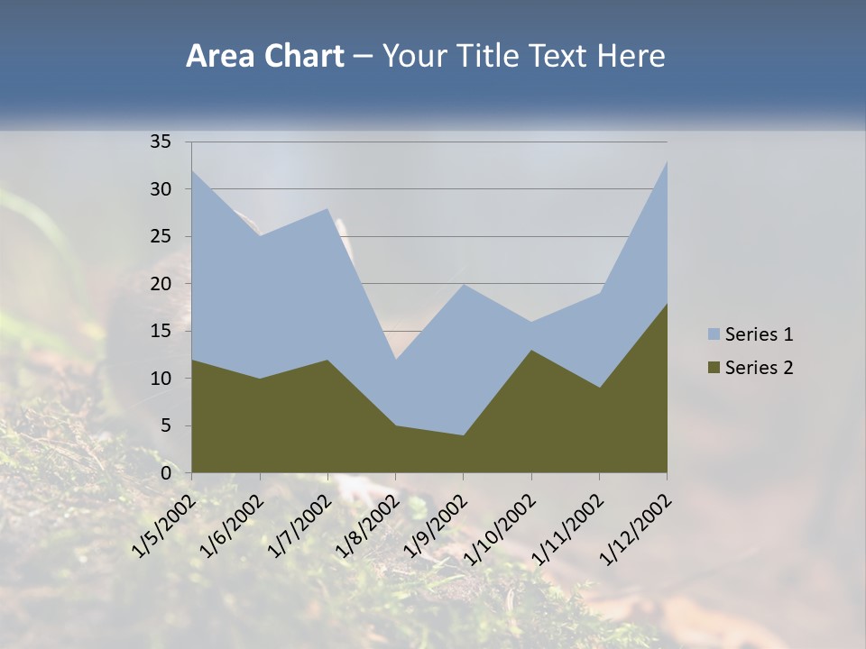 A Mouse Sitting On Top Of A Moss Covered Ground PowerPoint Template