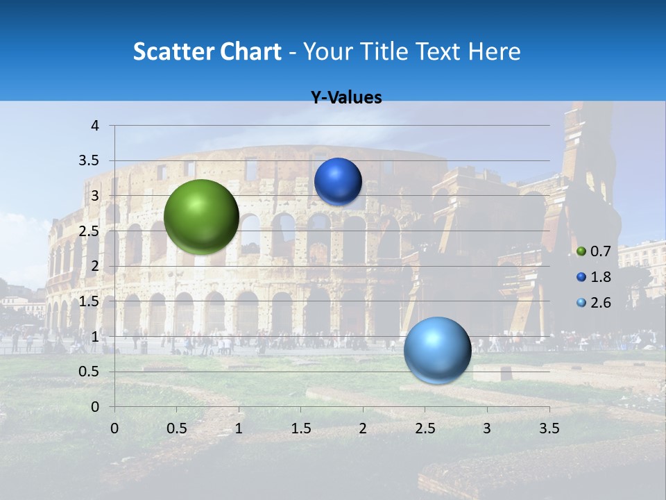 A Picture Of A Roman Colossion With A Blue Sky In The Background PowerPoint Template