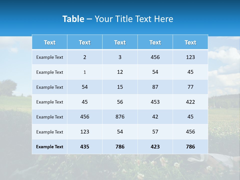 A Woman Sitting In The Grass Listening To Music PowerPoint Template