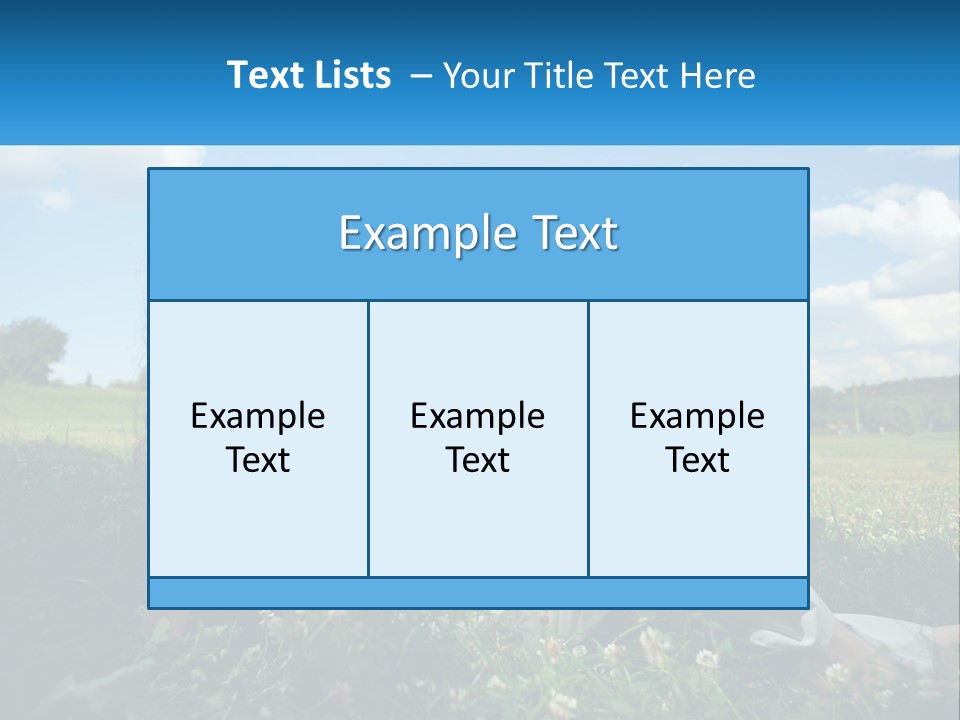 A Woman Sitting In The Grass Listening To Music PowerPoint Template