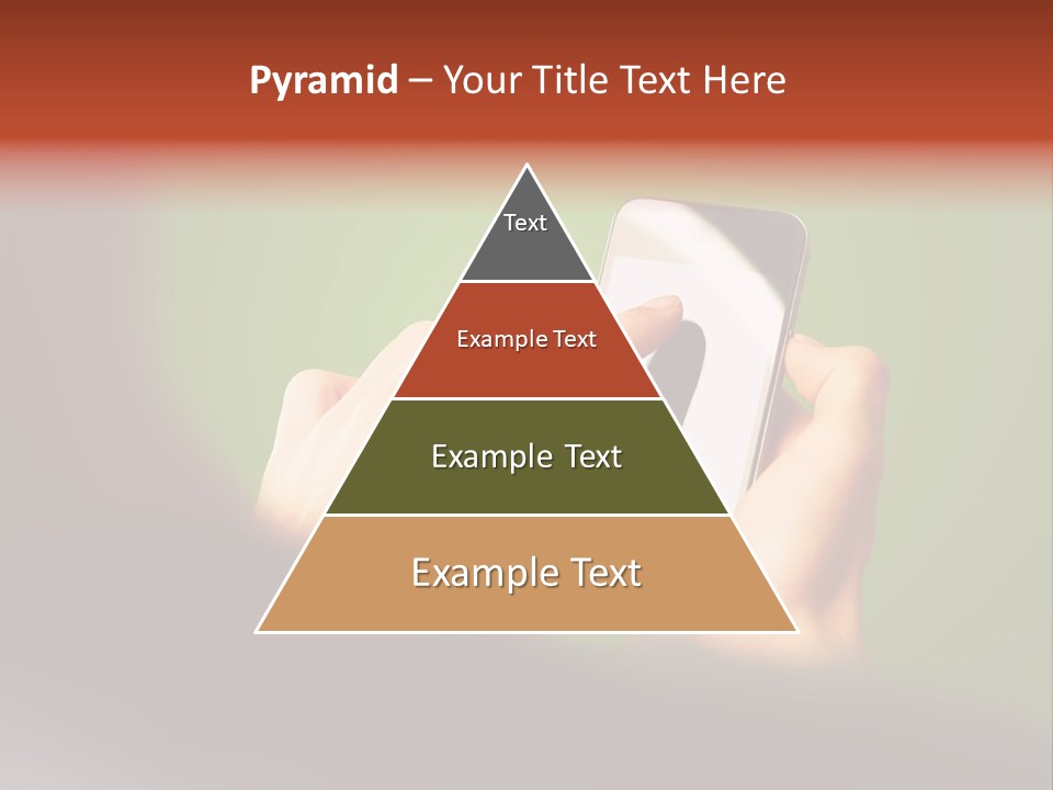 A Person Holding A Cell Phone With A Green Background PowerPoint Template