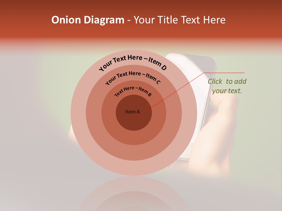 A Person Holding A Cell Phone With A Green Background PowerPoint Template