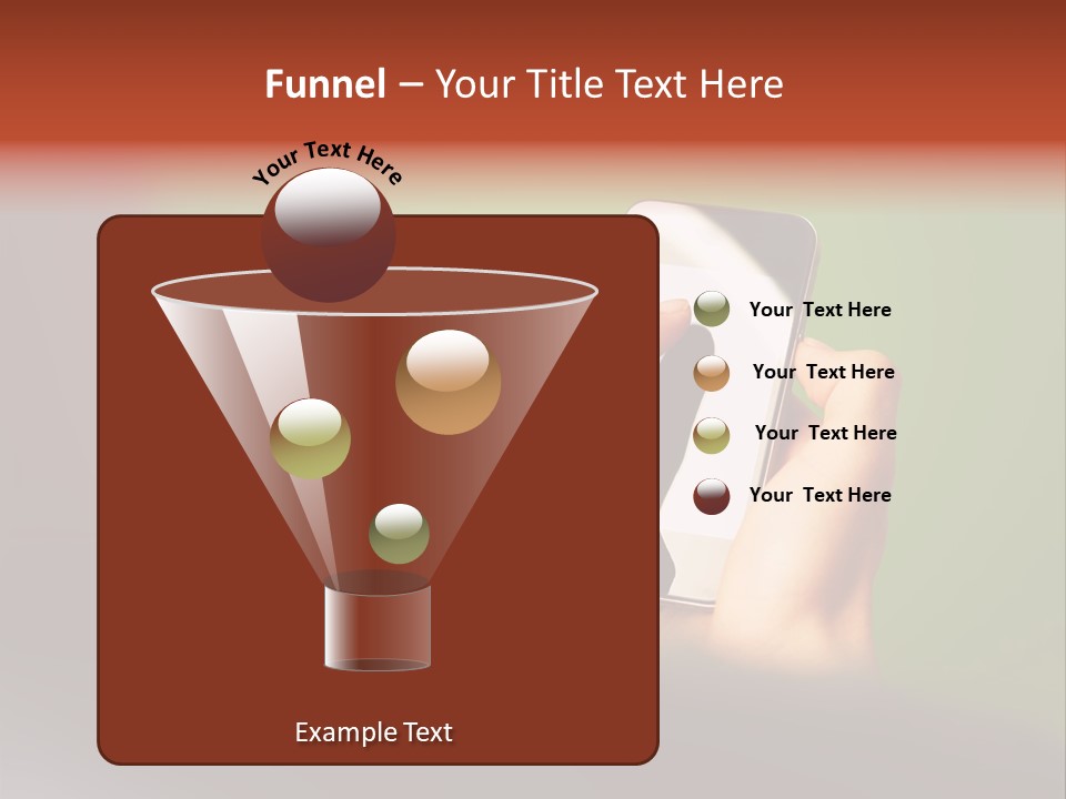 A Person Holding A Cell Phone With A Green Background PowerPoint Template