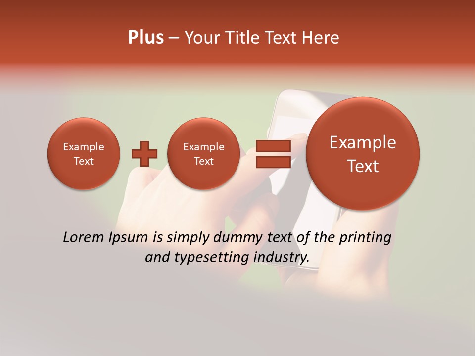 A Person Holding A Cell Phone With A Green Background PowerPoint Template