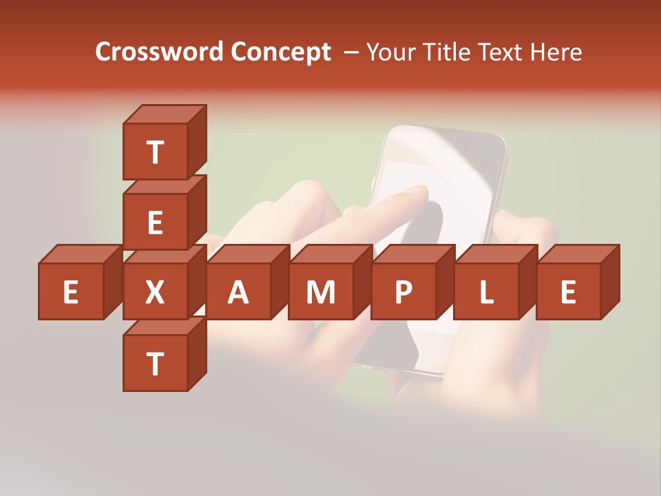 A Person Holding A Cell Phone With A Green Background PowerPoint Template