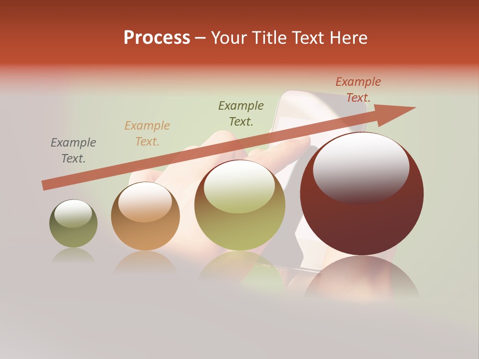 A Person Holding A Cell Phone With A Green Background PowerPoint Template