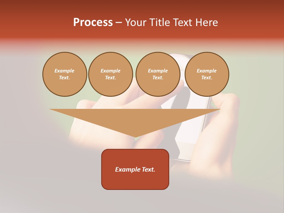 A Person Holding A Cell Phone With A Green Background PowerPoint Template