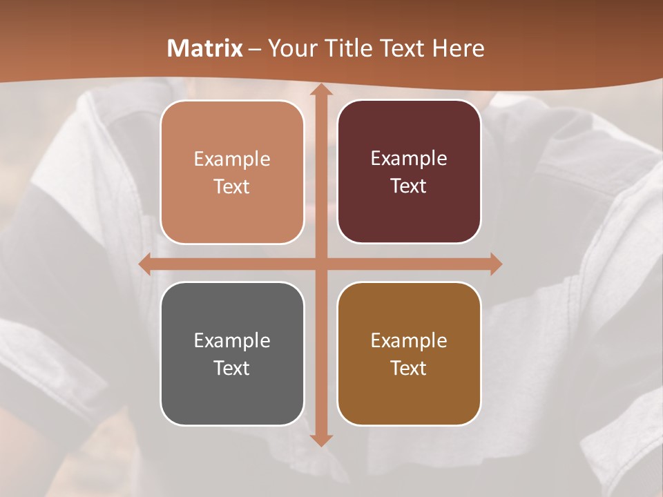 A Young Boy Is Posing For A Picture PowerPoint Template