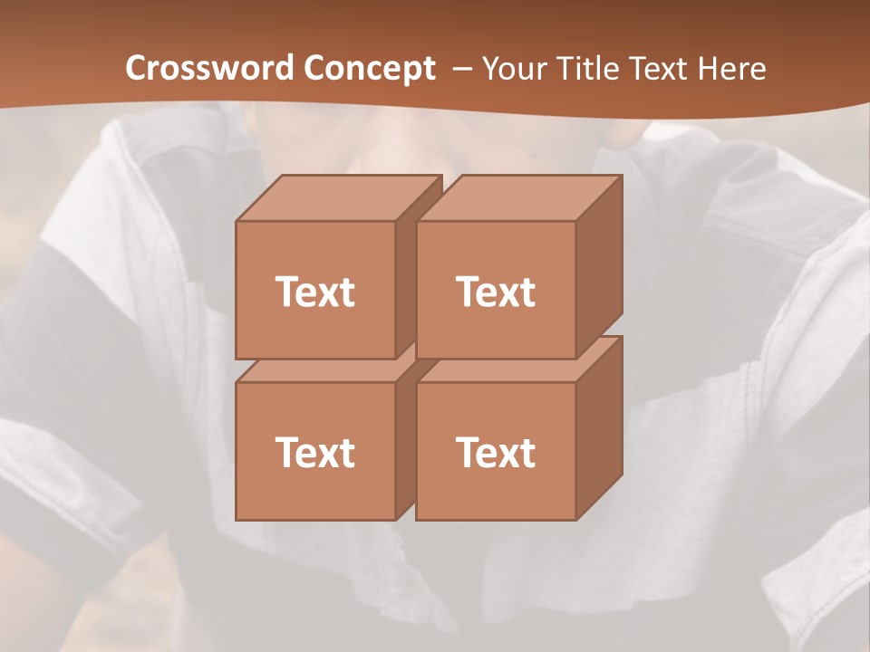 A Young Boy Is Posing For A Picture PowerPoint Template