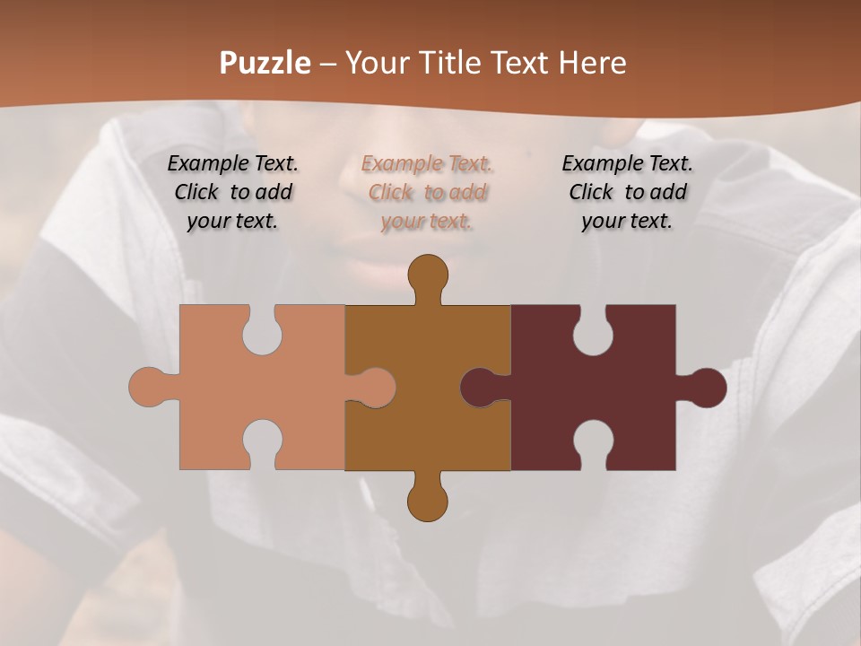 A Young Boy Is Posing For A Picture PowerPoint Template