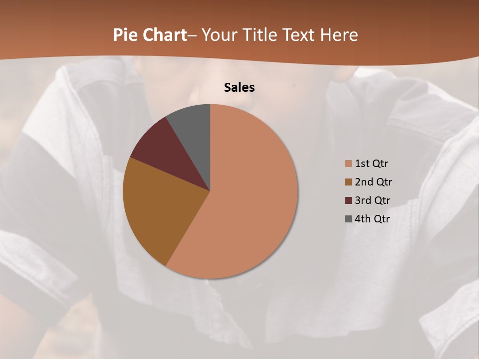 A Young Boy Is Posing For A Picture PowerPoint Template