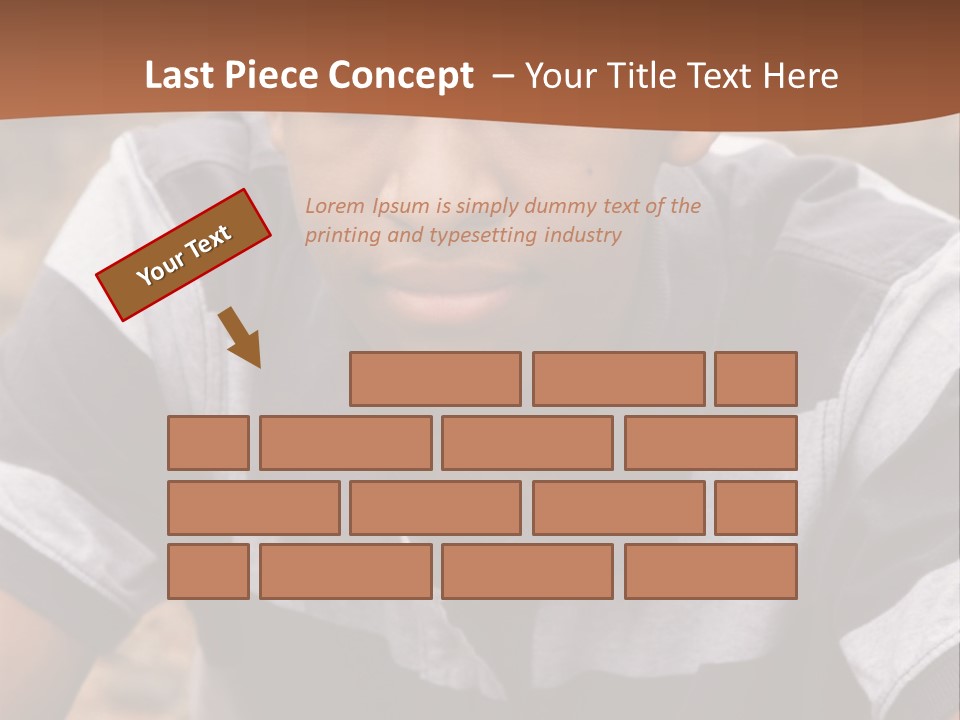 A Young Boy Is Posing For A Picture PowerPoint Template