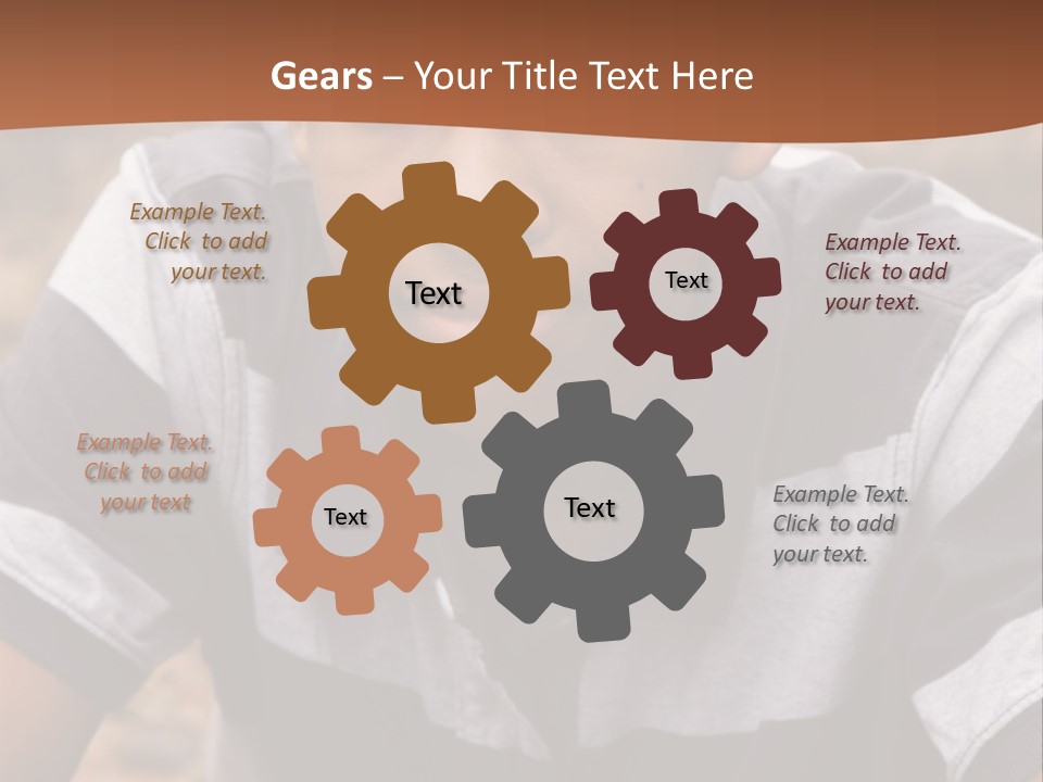 A Young Boy Is Posing For A Picture PowerPoint Template