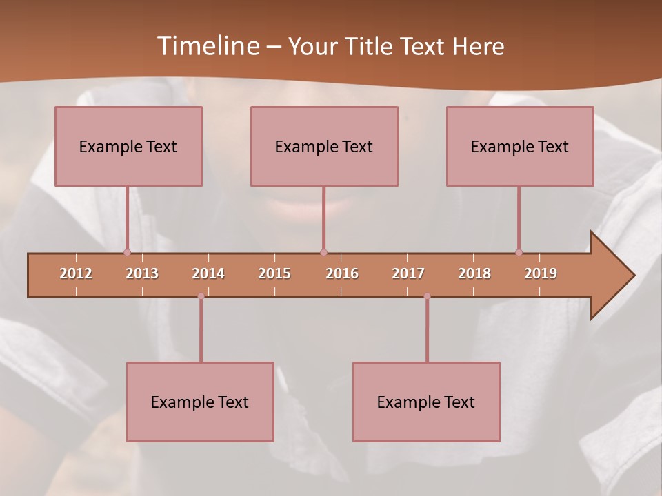 A Young Boy Is Posing For A Picture PowerPoint Template