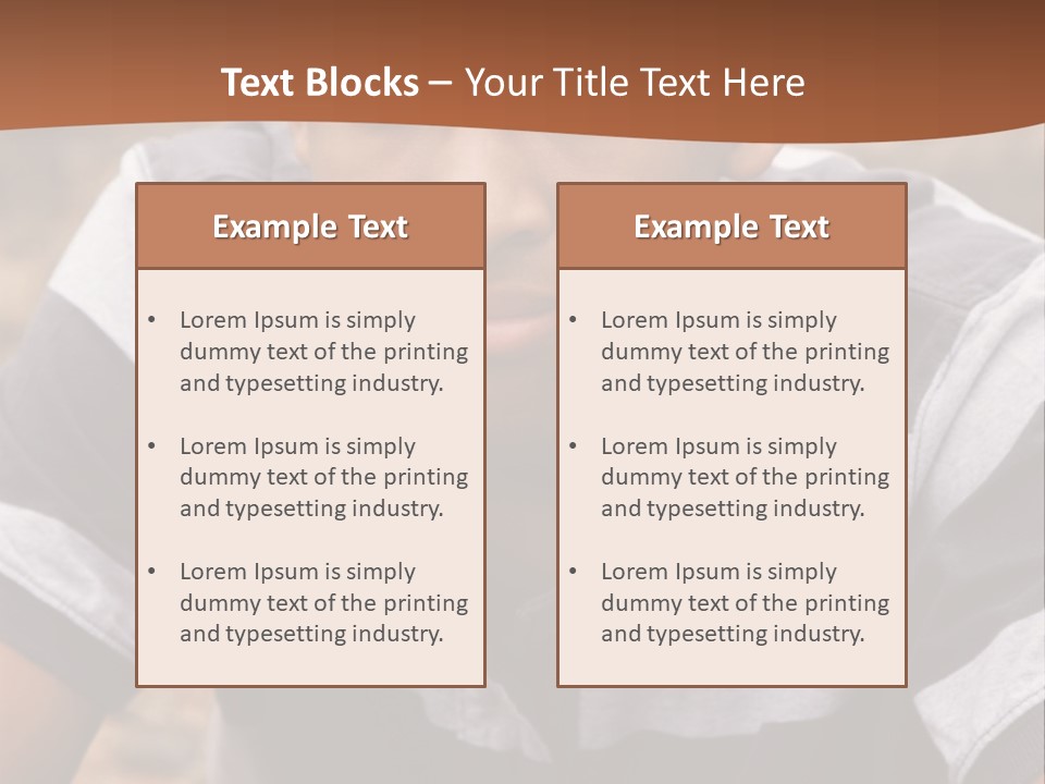 A Young Boy Is Posing For A Picture PowerPoint Template