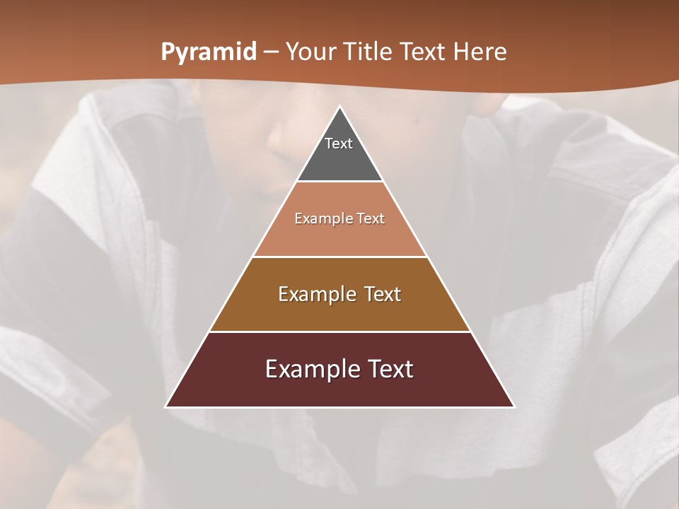 A Young Boy Is Posing For A Picture PowerPoint Template