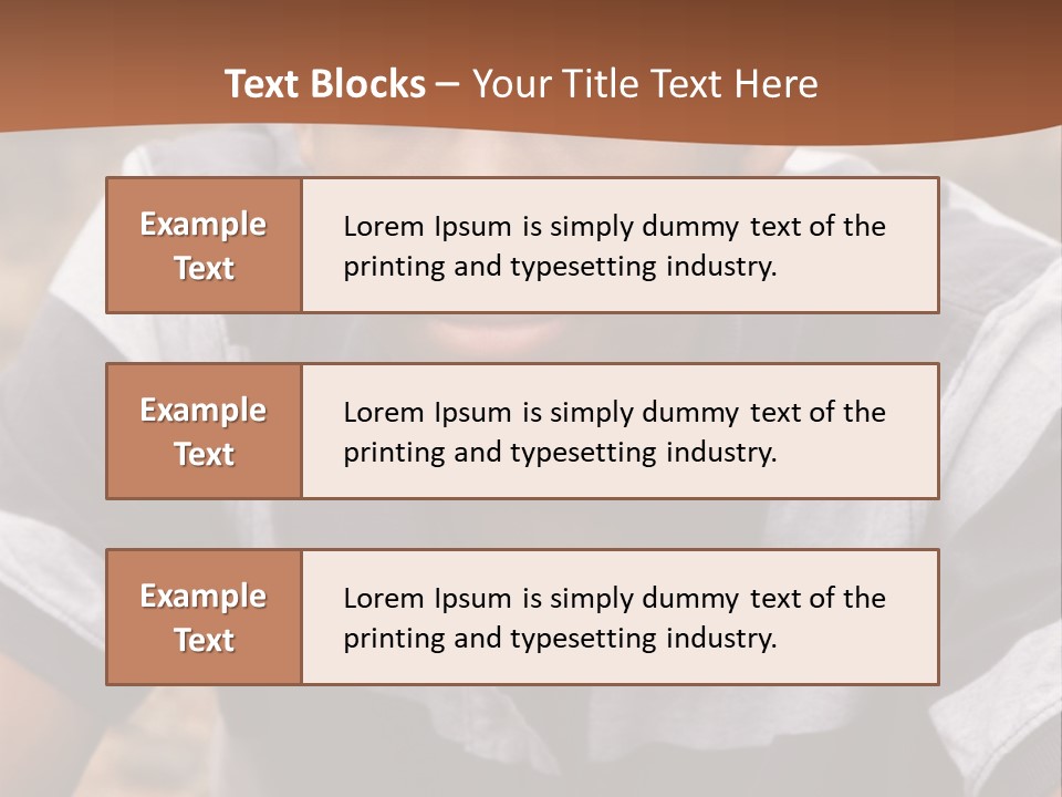 A Young Boy Is Posing For A Picture PowerPoint Template