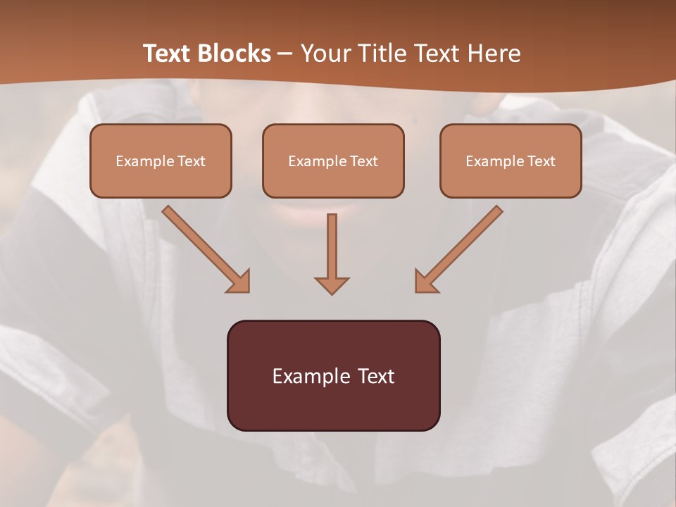 A Young Boy Is Posing For A Picture PowerPoint Template