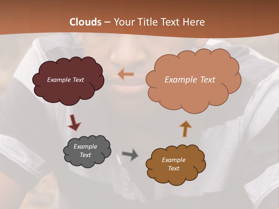 A Young Boy Is Posing For A Picture PowerPoint Template